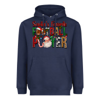 Navy Santa's Favorite Football Player For Christmas Heavyweight Hoodie - FaDigitalArtStudio