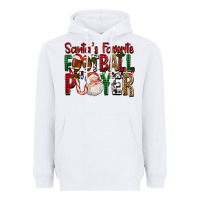 White Santa's Favorite Football Player For Christmas Heavyweight Hoodie - FaDigitalArtStudio
