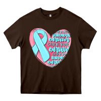 Chocolate Brown survivor malia Heavy Core Tee - MaliasSmallBusiness