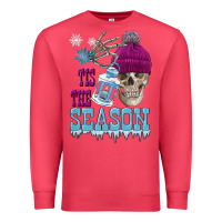 Cardinal tis the season winter skull Premium Sweatshirt - FaDigitalArtStudio