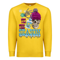Lemon tis the season winter skull Premium Sweatshirt - FaDigitalArtStudio