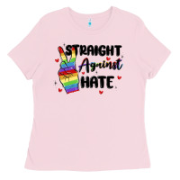 Bubblegum Pink gay pride Ladies Tee - MaliasSmallBusiness
