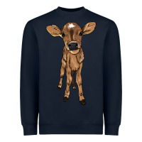 Navy Baby cow Heavyweight Sweatshirt - HowdyJamesFarm