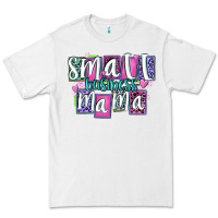 White small business mama Premium Tee - MaliasSmallBusiness