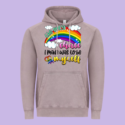 The Only Choice I Made Was To Be Myself Vintage Hoodie Designed By Artiststas