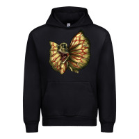 Black dilophosaurus face Urban Hoodie - LillyAllenDesigns