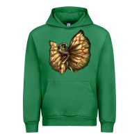 Emerald dilophosaurus face Urban Hoodie - LillyAllenDesigns