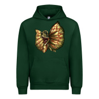 Foreset Green dilophosaurus face Urban Hoodie - LillyAllenDesigns