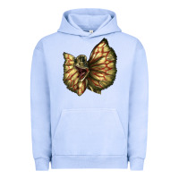 Pigment Grape Ice dilophosaurus face Urban Hoodie - LillyAllenDesigns