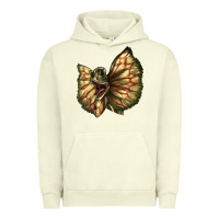 Pigment Pistachio dilophosaurus face Urban Hoodie - LillyAllenDesigns