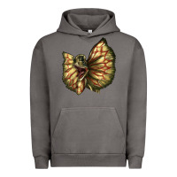 Pigment Tornado dilophosaurus face Urban Hoodie - LillyAllenDesigns