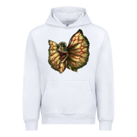 White dilophosaurus face Urban Hoodie - LillyAllenDesigns