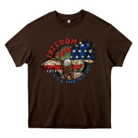 Chocolate Brown freedom tour Heavy Core Tee - MaliasSmallBusiness