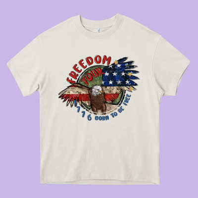 Freedom Tour Heavy Core Tee Designed By Maliassmallbusiness