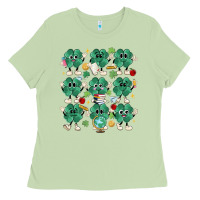 Matcha teacher st patrick day clovers Ladies Tee - MaliasSmallBusiness