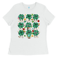 White teacher st patrick day clovers Ladies Tee - MaliasSmallBusiness