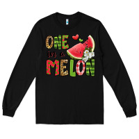 Black one in a melon watermelon Long Sleeve Tee - Jasminsmagicworld