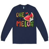 Navy one in a melon watermelon Long Sleeve Tee - Jasminsmagicworld