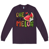Plum one in a melon watermelon Long Sleeve Tee - Jasminsmagicworld