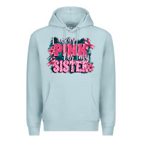 Blue Mist i wear pink for my sister Premium Hoodie - FaDigitalArtStudio