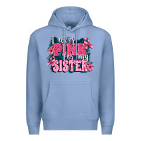 Colony Blue i wear pink for my sister Premium Hoodie - FaDigitalArtStudio