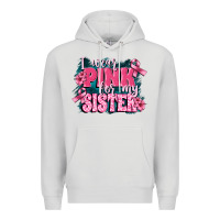 Dove Grey i wear pink for my sister Premium Hoodie - FaDigitalArtStudio