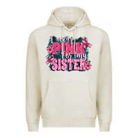 Oatmeal Heather i wear pink for my sister Premium Hoodie - FaDigitalArtStudio