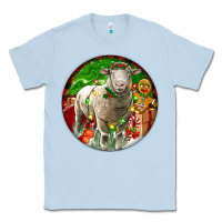 Dusty Blue christmas dorset sheep Classic Tee - LillyAllenDesigns