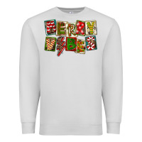 Dove Grey Merry Vibes Premium Sweatshirt - FaDigitalArtStudio