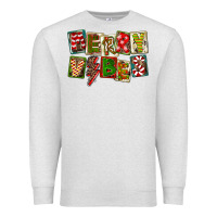Oatmeal Heather Merry Vibes Premium Sweatshirt - FaDigitalArtStudio