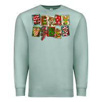 Seafoam Merry Vibes Premium Sweatshirt - FaDigitalArtStudio