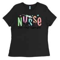 Black coffee scrubs rubber gloves nurse Ladies Tee - MaliasSmallBusiness