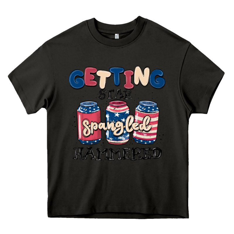 Getting Star Spangled Hammered Heavy Core Tee by MaliasSmallBusiness | Teevron