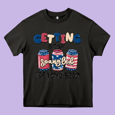 Getting Star Spangled Hammered Heavy Core Tee Designed By Maliassmallbusiness