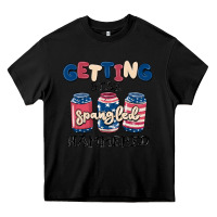 Black getting star spangled hammered Heavy Core Tee - MaliasSmallBusiness