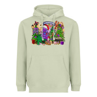 Matcha christmas louisiana mardi gras trees Heavyweight Hoodie - FaDigitalArtStudio
