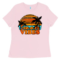 Bubblegum Pink Summer Vibes Ladies Tee - Jasminsmagicworld