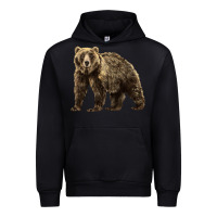 Black Brown Bear Urban Hoodie - LillyAllenDesigns