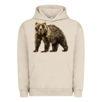 Pigment French Oak Brown Bear Urban Hoodie - LillyAllenDesigns