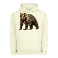 Pigment Pistachio Brown Bear Urban Hoodie - LillyAllenDesigns