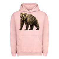 Pigment Salmon Brown Bear Urban Hoodie - LillyAllenDesigns