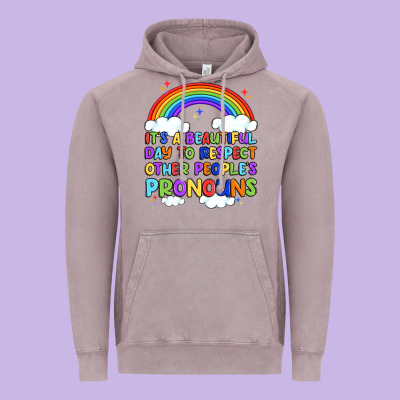 It's A Beautiful Day To Respect Other People's Pro Vintage Hoodie Designed By Artiststas