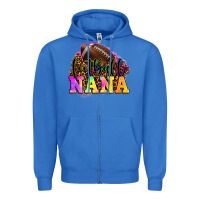 True Royal football nana Zipper Hoodie - OliviaCreatesArt