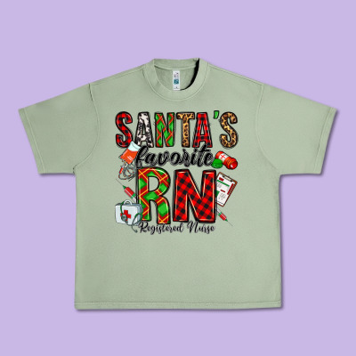 Santa's Favorite Rn Urban Heavy Tee Designed By Jasminsmagicworld