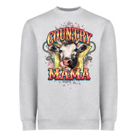 Heather Grey Country Mama Heavyweight Sweatshirt - HowdyJamesFarm