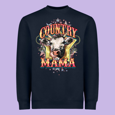 Country Mama Heavyweight Sweatshirt Designed By Howdyjamesfarm