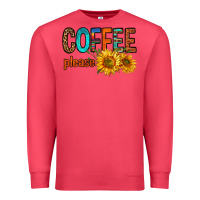 Cardinal coffee please western doodle letters Premium Sweatshirt - FaDigitalArtStudio