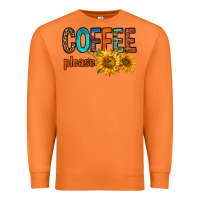 Carrot coffee please western doodle letters Premium Sweatshirt - FaDigitalArtStudio