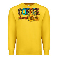 Lemon coffee please western doodle letters Premium Sweatshirt - FaDigitalArtStudio