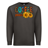 Smoke coffee please western doodle letters Premium Sweatshirt - FaDigitalArtStudio